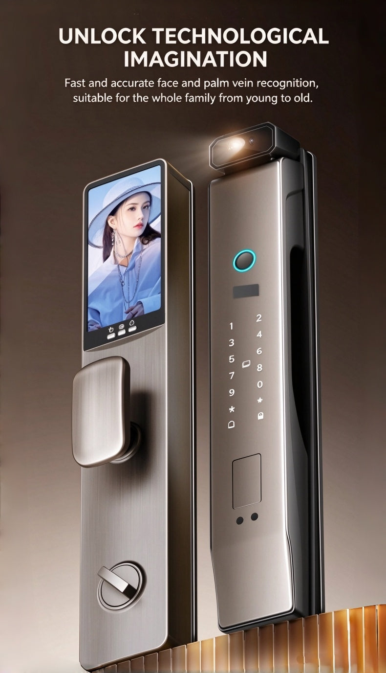 S1 Premium Smart Lock with 3D facial and palm Recognition