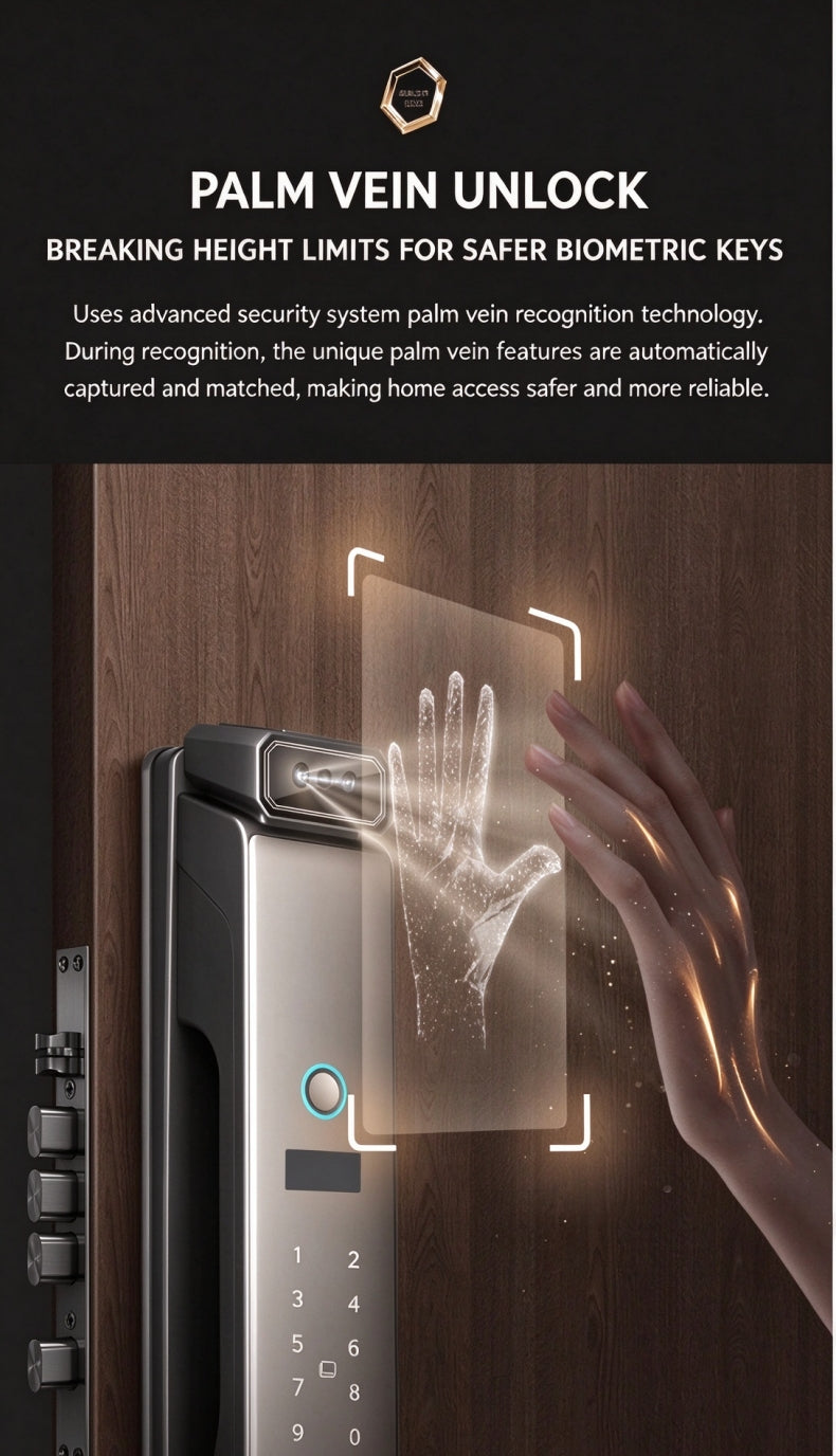 S1 Premium Smart Lock with 3D facial and palm Recognition