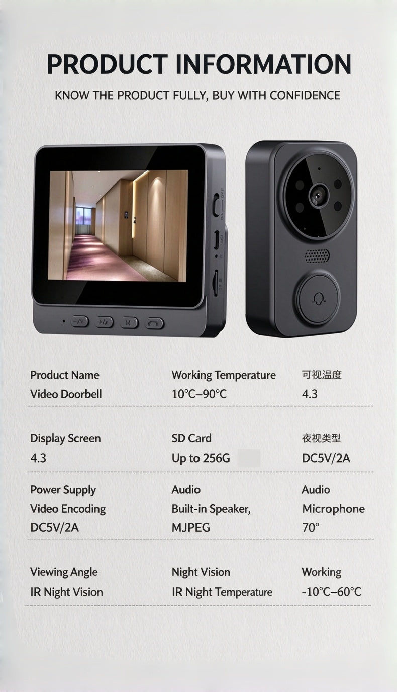 M12 Smart Wireless VideoDoorbell