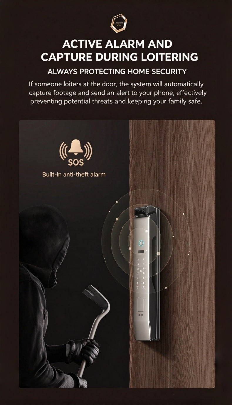 S1 Premium Smart Lock with 3D facial and palm Recognition