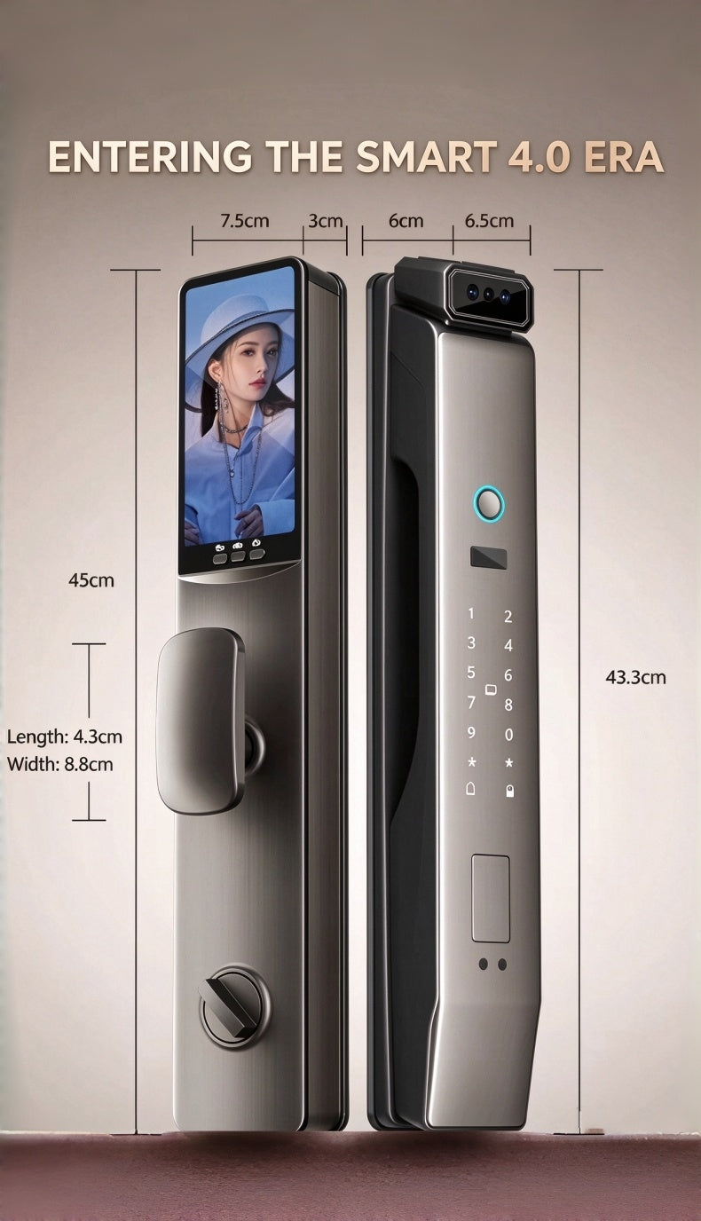 S1 Premium Smart Lock with 3D facial and palm Recognition